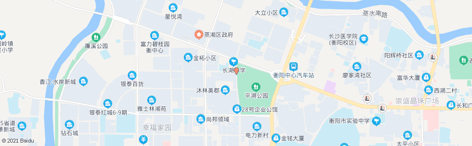 衡阳长湖街北_公交站地图_衡阳公交_妙搜公交查询2025