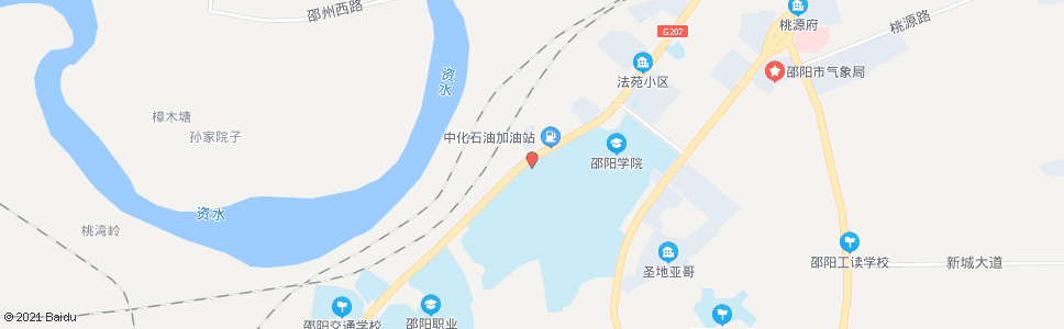 邵阳邵阳学院(西门)_公交站地图_邵阳公交_妙搜公交查询2024