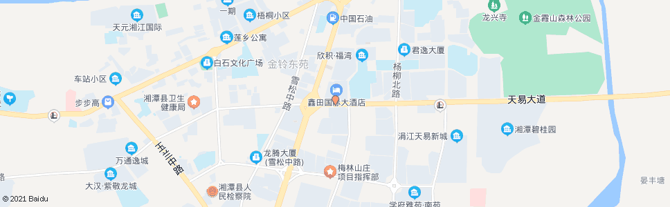 湘潭鑫田国际大酒店_公交站地图_湘潭公交_妙搜公交查询2024