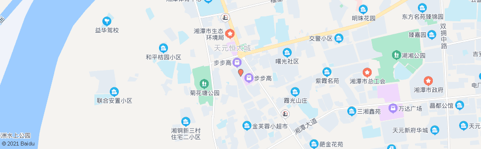 湘潭莲城步行街北(建设路口西)_公交站地图_湘潭公交_妙搜公交查询2025