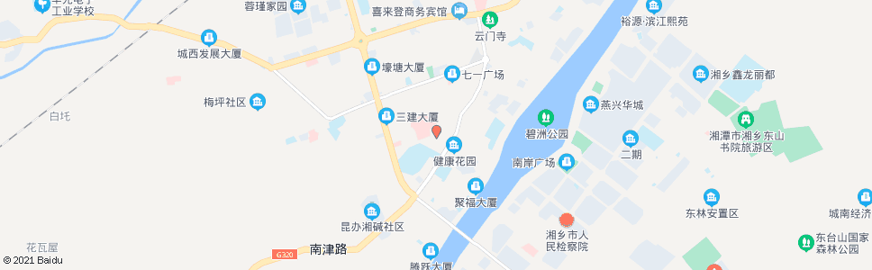 湘潭人民医院_公交站地图_湘潭公交_妙搜公交查询2025