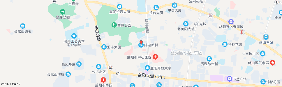 益阳邮电新村_公交站地图_益阳公交_妙搜公交查询2025