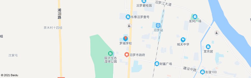 岳阳罗城学校_公交站地图_岳阳公交_妙搜公交查询2025