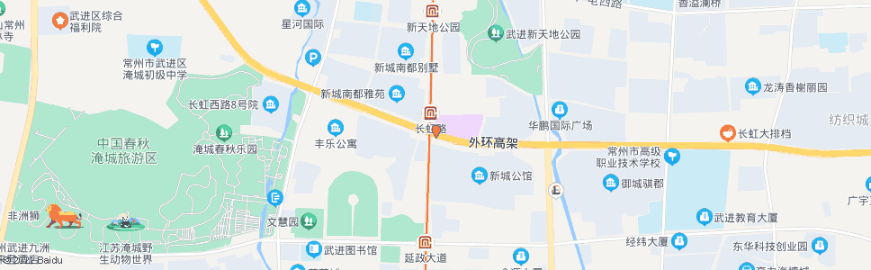 常州花园街长虹路(路劲又一城)_公交站地图_常州公交_妙搜公交查询2025