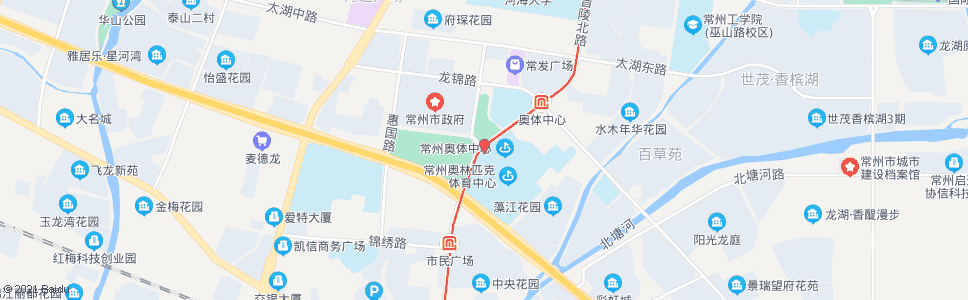 常州常州市民广场(国际会展中心)_公交站地图_常州公交_妙搜公交查询2024