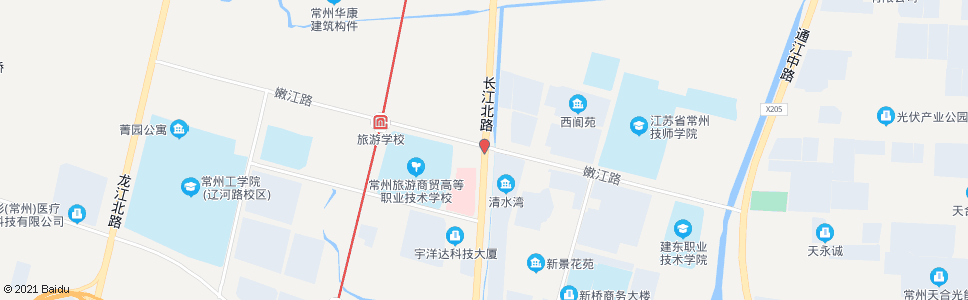 常州嫩江路长江路_公交站地图_常州公交_妙搜公交查询2024