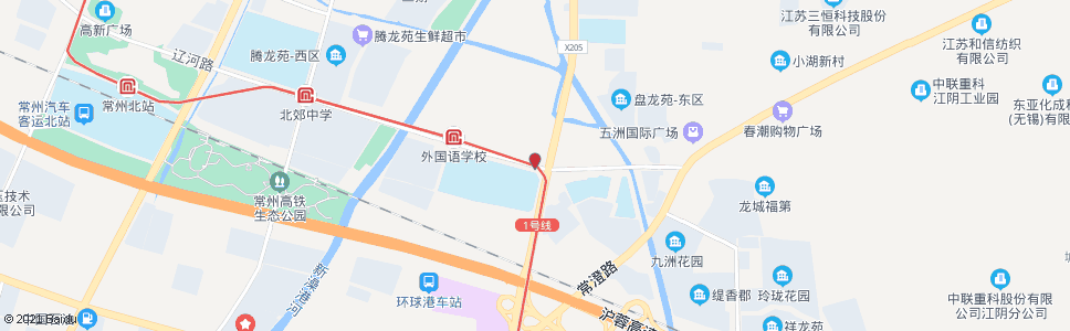 常州龙虎塘(通江路辽河路)_公交站地图_常州公交_妙搜公交查询2024