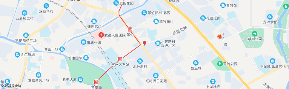 常州飞龙路新堂路_公交站地图_常州公交_妙搜公交查询2025