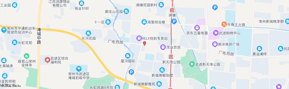 常州广电路兰陵路(四季青服装城)_公交站地图_常州公交_妙搜公交查询2024