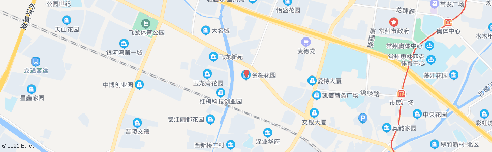 常州金梅花园(泰山路飞龙路)_公交站地图_常州公交_妙搜公交查询2024