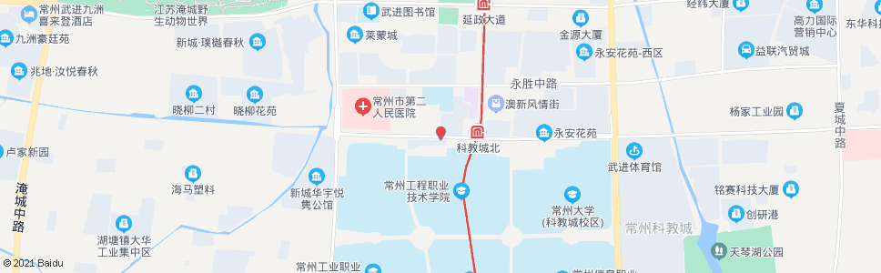 常州工程学院(滆湖路花园街西)_公交站地图_常州公交_妙搜公交查询2025