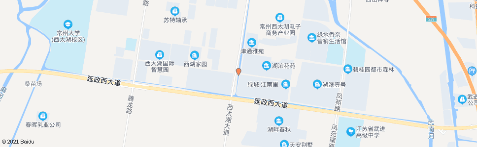 常州西太湖大道菱香路(果园桥)_公交站地图_常州公交_妙搜公交查询2024