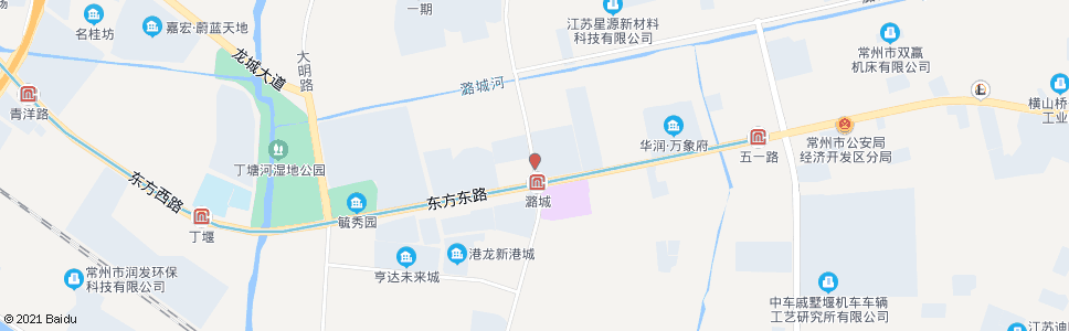 常州东城路东方路(常州经济开发区管委会)_公交站地图_常州公交_妙搜公交查询2024