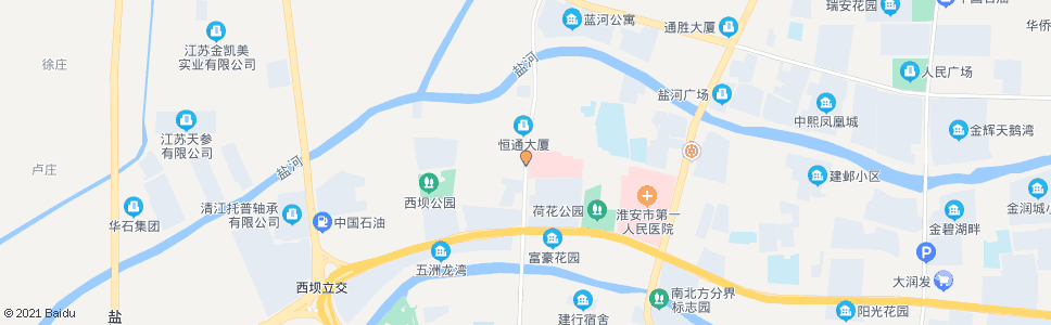 淮安北京西路_公交站地图_淮安公交_妙搜公交查询2025