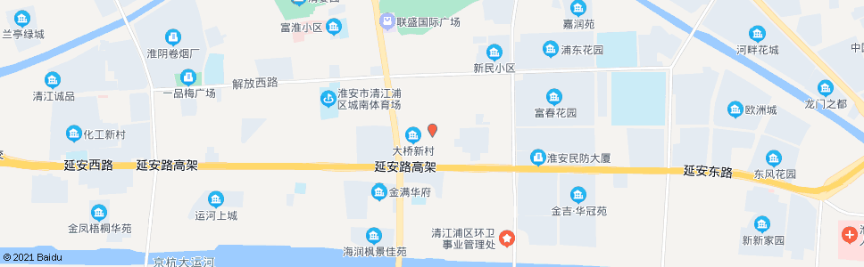 淮安运河新村_公交站地图_淮安公交_妙搜公交查询2025