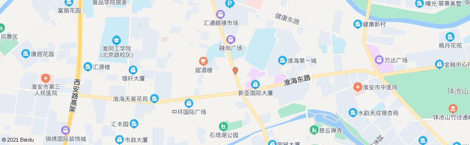 淮安淮海北路_公交站地图_淮安公交_妙搜公交查询2025