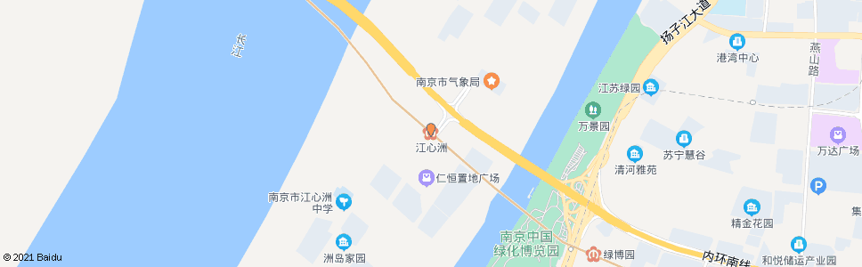 南京江心洲地铁站_公交站地图_南京公交_妙搜公交查询2025