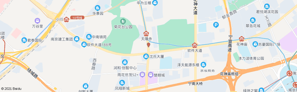 南京安德门大街软件大道_公交站地图_南京公交_妙搜公交查询2025