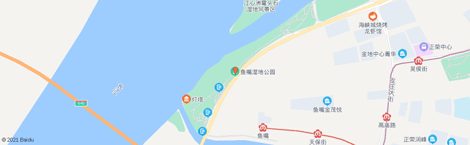 南京鱼嘴湿地公园_公交站地图_南京公交_妙搜公交查询2025