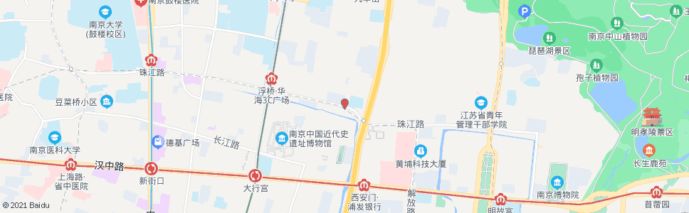 南京珠江路小营_公交站地图_南京公交_妙搜公交查询2024