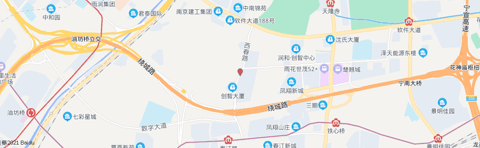 南京西春路_公交站地图_南京公交_妙搜公交查询2025