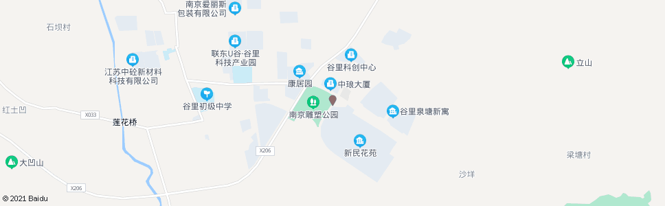 南京谷里街道服务中心_公交站地图_南京公交_妙搜公交查询2024