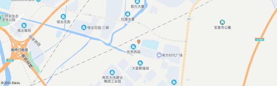 南京上坊保障房总站_公交站地图_南京公交_妙搜公交查询2024