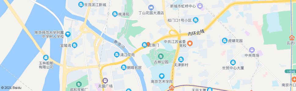 南京定淮门_公交站地图_南京公交_妙搜公交查询2025