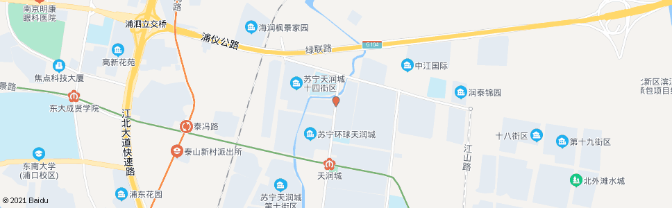 南京百润路北站_公交站地图_南京公交_妙搜公交查询2024