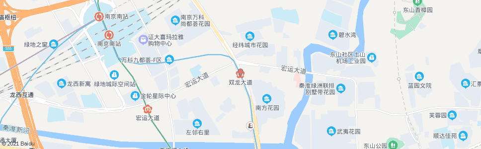 南京岔路口(双龙大道地铁站)_公交站地图_南京公交_妙搜公交查询2024