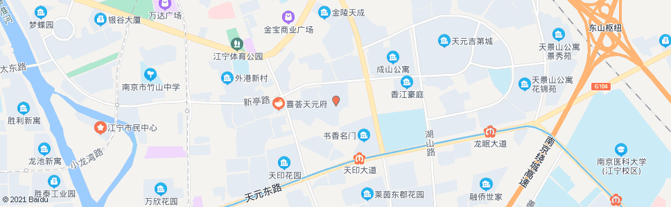 南京天印山农贸大市场_公交站地图_南京公交_妙搜公交查询2025