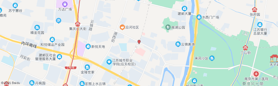 南京集庆门大街南湖路_公交站地图_南京公交_妙搜公交查询2025