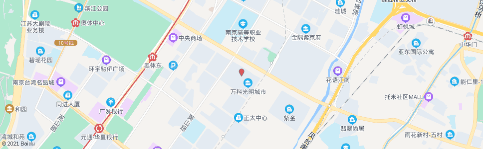 南京光明村西_公交站地图_南京公交_妙搜公交查询2025