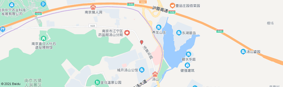 南京汤山_公交站地图_南京公交_妙搜公交查询2024