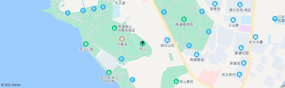 南通剑山村_公交站地图_南通公交_妙搜公交查询2025