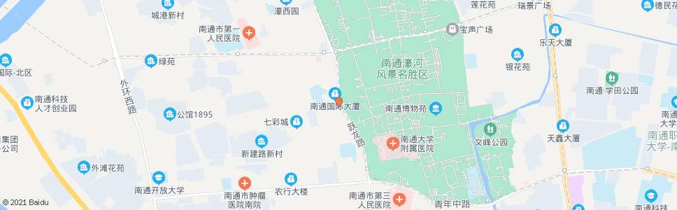 南通西被闸_公交站地图_南通公交_妙搜公交查询2024