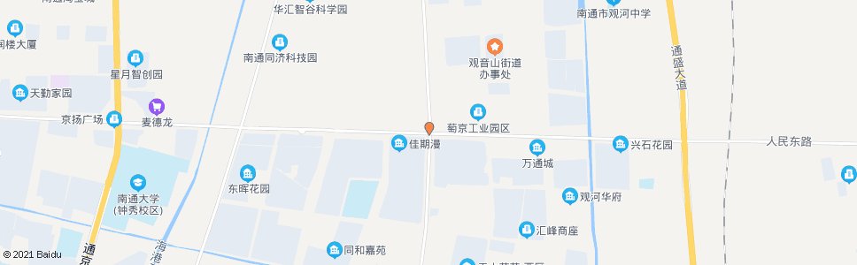 南通通富北路人民东路路口_公交站地图_南通公交_妙搜公交查询2024