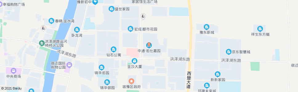 宿迁中通名仕嘉园_公交站地图_宿迁公交_妙搜公交查询2024