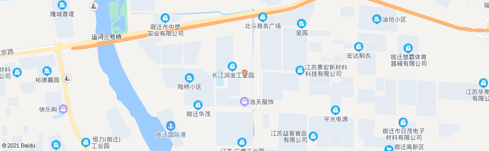 宿迁陆桥村(环城南路)_公交站地图_宿迁公交_妙搜公交查询2025