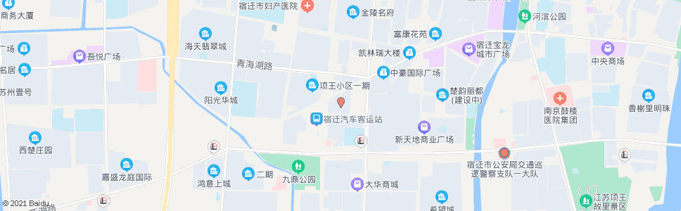 宿迁城宇广场_公交站地图_宿迁公交_妙搜公交查询2025