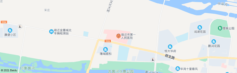 宿迁县医院_公交站地图_宿迁公交_妙搜公交查询2024