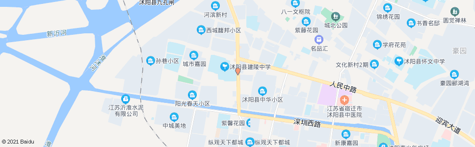 宿迁建陵中学东校区_公交站地图_宿迁公交_妙搜公交查询2024