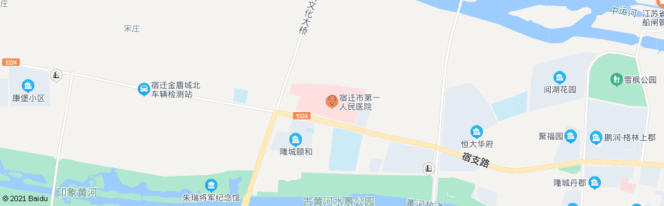 宿迁肝病医院_公交站地图_宿迁公交_妙搜公交查询2024