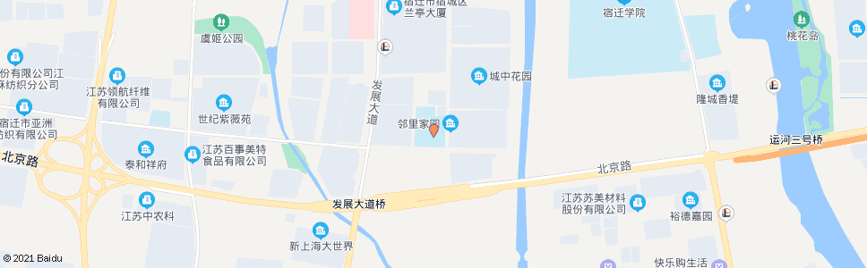 宿迁实验小学黄河分校_公交站地图_宿迁公交_妙搜公交查询2025