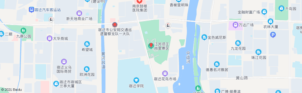 宿迁项王故里_公交站地图_宿迁公交_妙搜公交查询2025