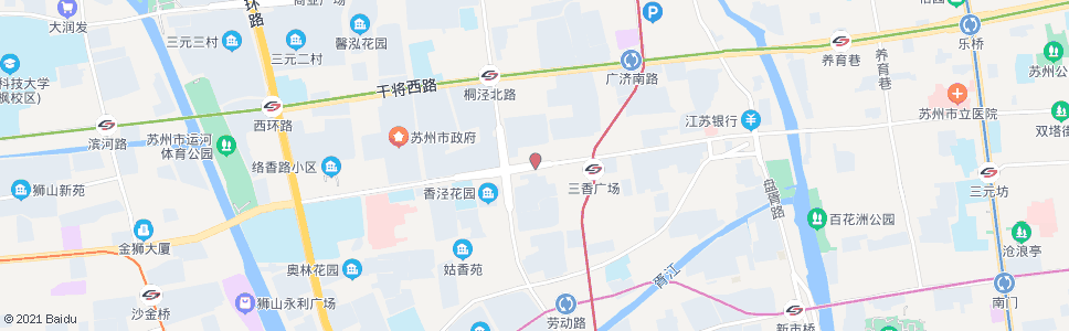 苏州彩香新村_公交站地图_苏州公交_妙搜公交查询2025