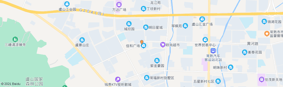 苏州明日星城(黄河路)_公交站地图_苏州公交_妙搜公交查询2025