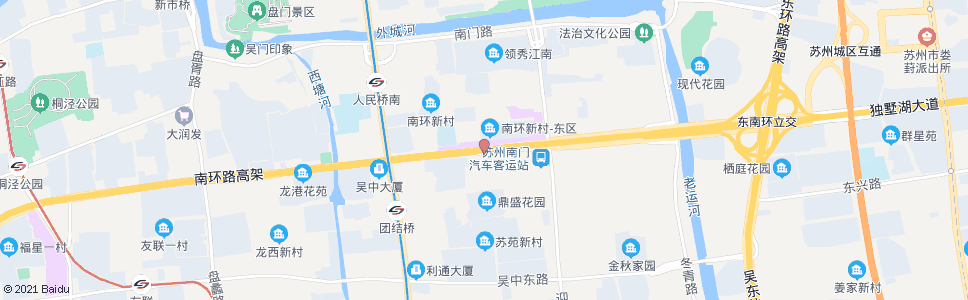 苏州南环新村_公交站地图_苏州公交_妙搜公交查询2025