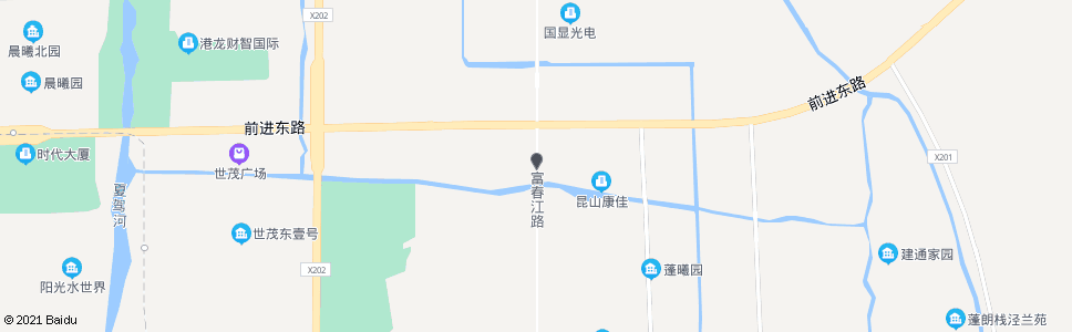 苏州富春江路前进路_公交站地图_苏州公交_妙搜公交查询2024