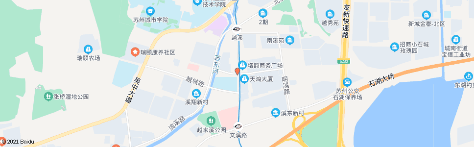 苏州塔韵路吴山街北_公交站地图_苏州公交_妙搜公交查询2025